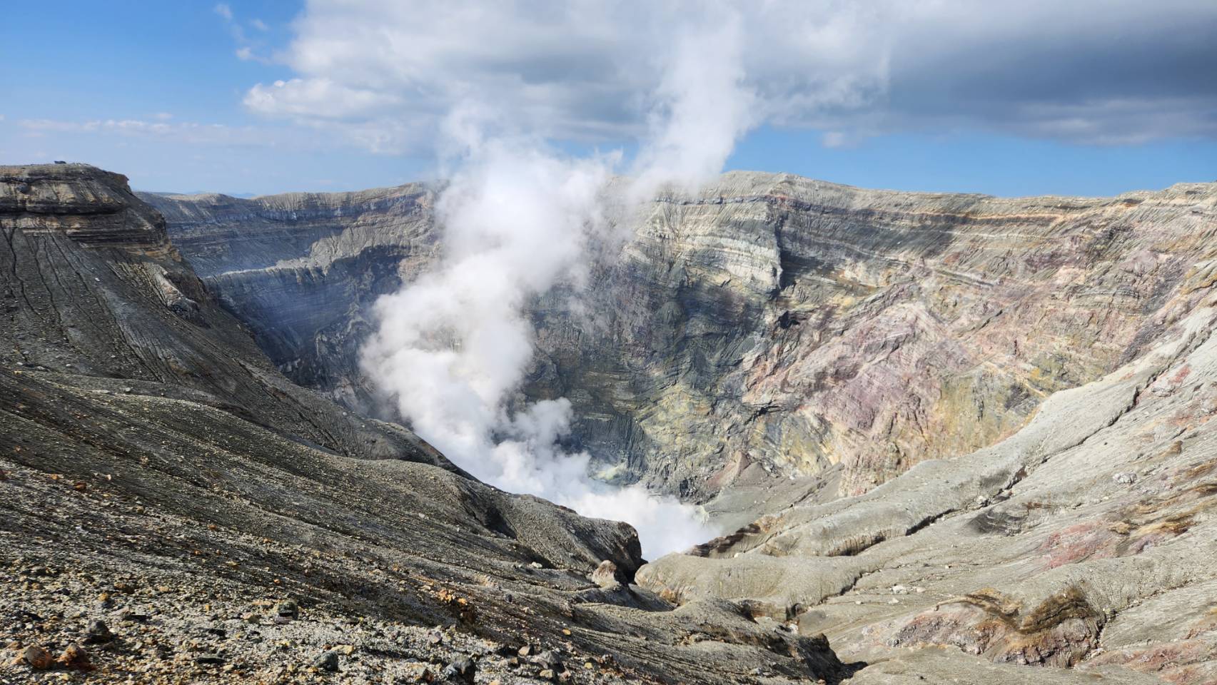 中岳噴火口」Nakadake crater｜阿蘇山上ビジターセンター